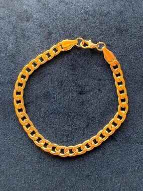 Gold Chain Link Bracelet